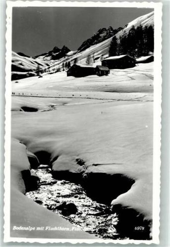 Ischgl Winter Gasthaus Bodenalpe mit Fluchthorn