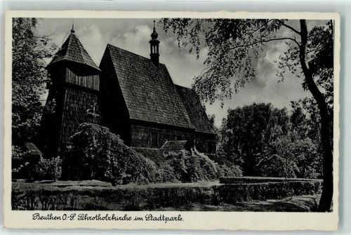 Beuthen O.S. Schrotholzkirche Stadtpark
