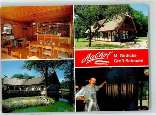 15859 O1233 Storkow , Mark KEINE AK Gasthaus Aalhof Gaststube Aalräucherei
