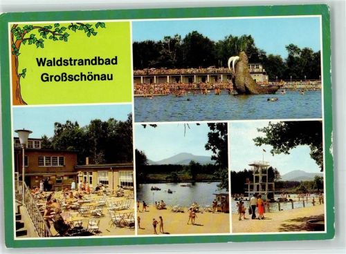 Großschönau Waldstrandbad Sprungturm Robbenrutsche
