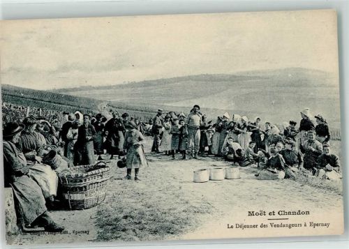 Epernay Moet et Chandon - Le Dejeuner des Vendangeurs Weinlese Beruf
