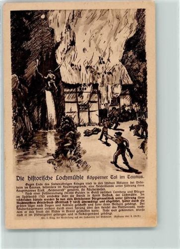 Köppern Die historische Lochmühle Köppener Tal Siebenjähriger Krieg