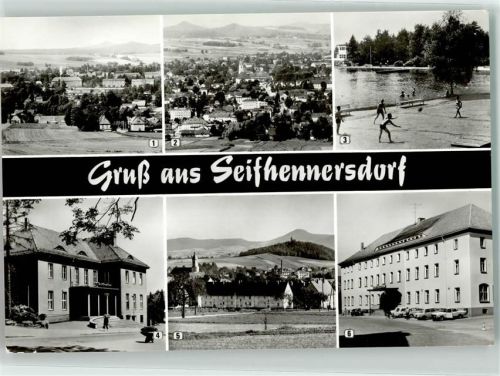 02782 O8812 Seifhennersdorf - Waldbad Silberteich Filmtheater Orwo-Heim Hotel Kretscham Wolga Trabant Wartburg
