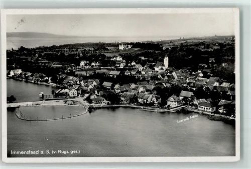 Immenstaad Bodensee Seecafe Adler Fliegeraufnahme