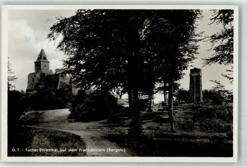 67691 W6755 Hochspeyer - Frankenstein Turner-Ehrenmal Ort handschriftlich