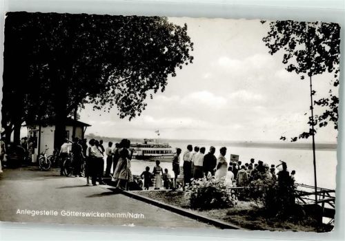 46562 W4223 Götterswickerhamm , Niederrhein - Bootsanlegestelle