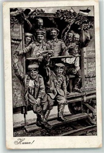 Hurra! Soldaten Zugwaggon Strieffler, H. 1915