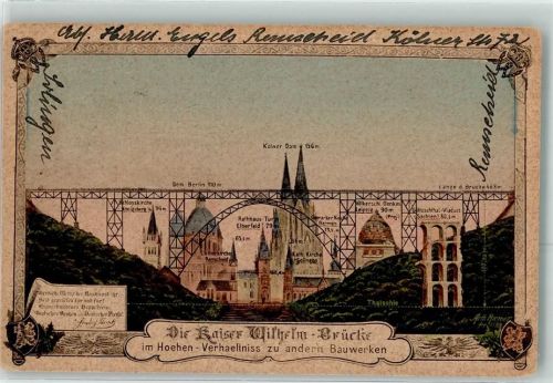 Remscheid Kaiser Wilhelm Brücke Müngsten Höhen Verhältnisse