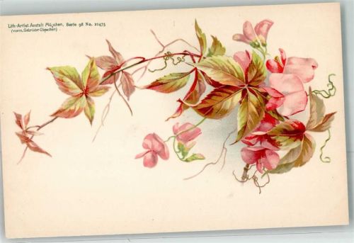 Heckenrose Lith.Anst.Serie 98 Nr.21475