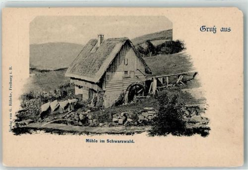 Gruss aus Schwarzwaldmühle Gebrauchsspuren