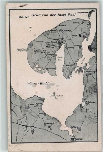 23999 O2401 Insel Poel 1919 - Gruß von der Insel Poel Karte