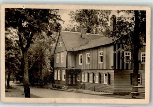 99885 O5806 Luisenthal , Thür Gebrauchsspuren Waldgasthof Wegscheide Fahrrad