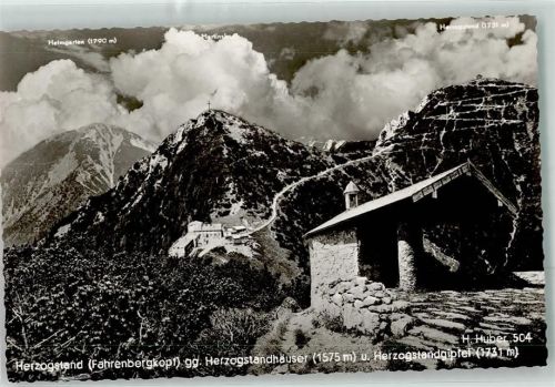 Herzogstand Herzogstandhäuser Herzogstandgipfel Hüttenstempel