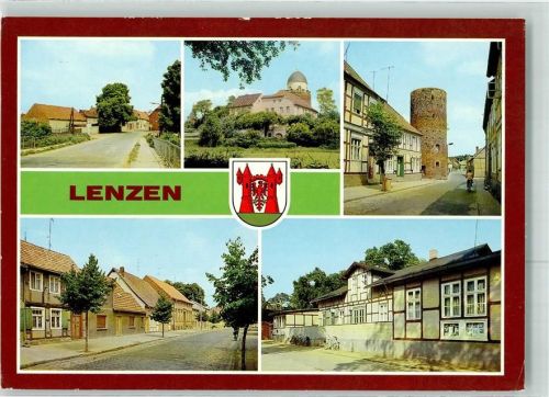 Lenzen Am Seetor Burg Blick zum Stumpfen Turm Berliner Straße