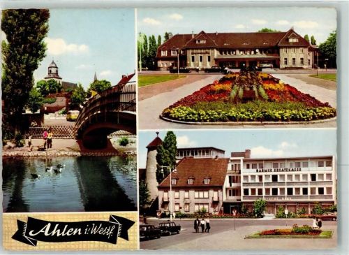 Ahlen Bahnhof Kirche St Bartholomäus Wersebrücke Deutsche Bank
