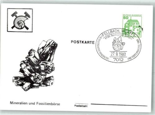 Fellbach 1980 Mineralien und Fossilienbörse
