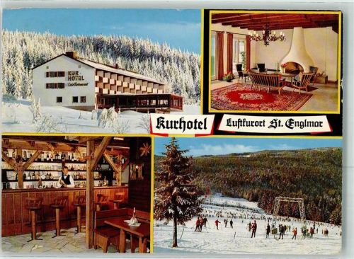 St. Englmar Kurhotel im Winter Skilift