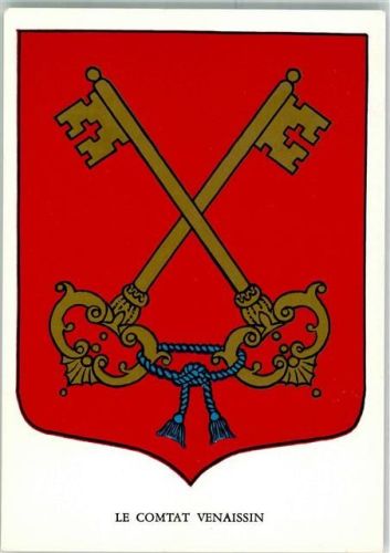 Armes Wappen le Comtat Venaissin Dessin R. Touzalin