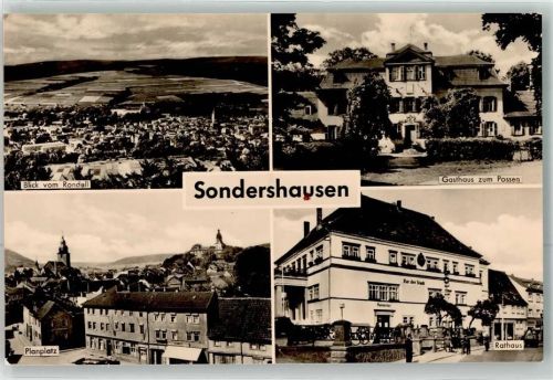 Sondershausen Gasthaus zum Possen Planplatz Rathaus