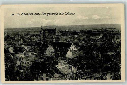 Montbeliard Blick auf das Schloss