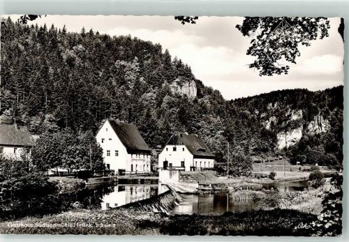 91327 W8556 Sachsenmühle , Oberfr Foto AK Gasthaus