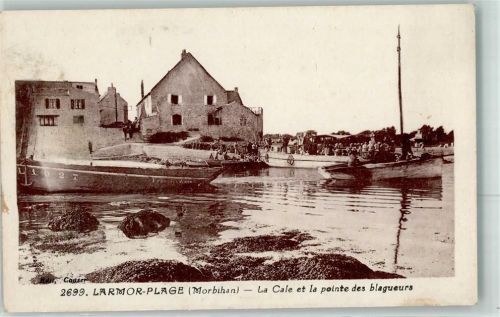 Larmor-Plage la Cale et la pointe des blaguers
