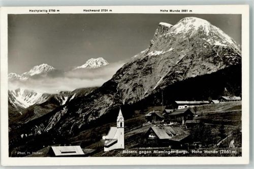 Mösern gegen Mieminger Berge Hohe Munde