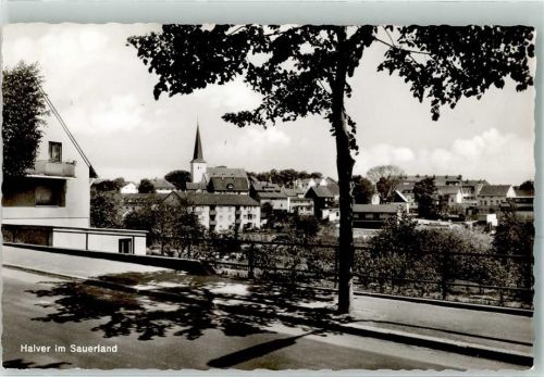 58553 W5884 Halver Foto AK mit Ev. Nicolaikirche