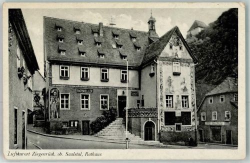 07924 O6557 Ziegenrück , Thür - Rathaus Gasthaus Ratskeller