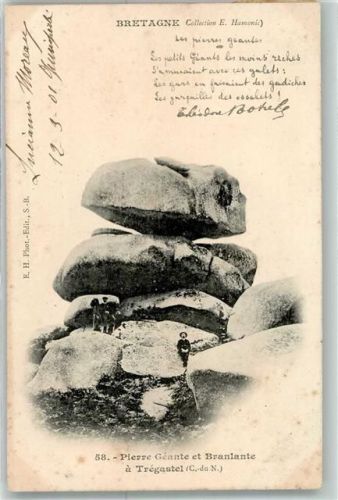 Tregastel 1901 Pierre Geante et Branlante Bretagne
