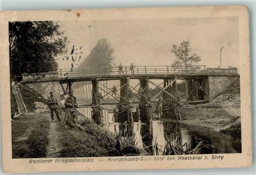 1916 Kronprinzbrücke über den Maaskanal bei Sivry Uniform