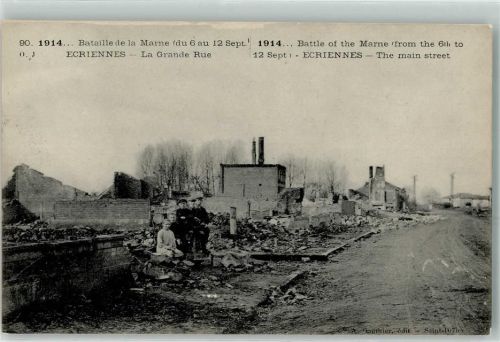 Ecriennes 1914 Bataille de la Marne la Grande Rue