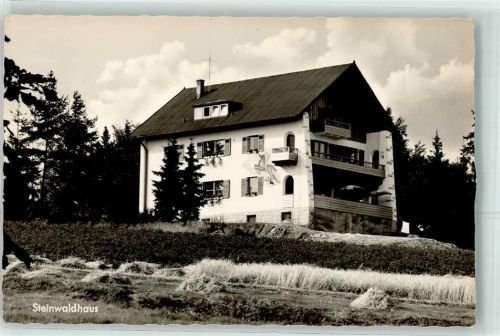 92681 W8488 Erbendorf Foto AK Gasthaus Steinwaldhaus