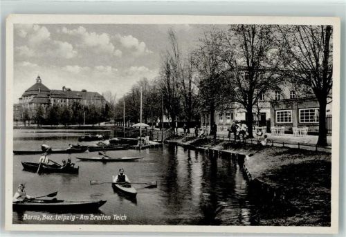 04552 O7200 Borna b Leipzig - Am Breiten Teich Ruderboot