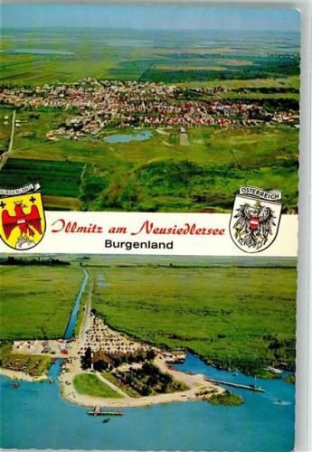 Illmitz Neusiedlersee Burgenland Wappen Adler Panorama Seestrandbad Restaurant Gasthaus nur Scan beschnitten