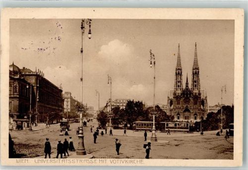 1090 Wien 9. Bezirk, Alsergrund - Votivkirche Universitätsstraße Oldtimer Straßenbahn