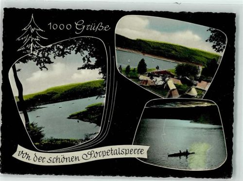Sorpetalsperre mit Campingplatz