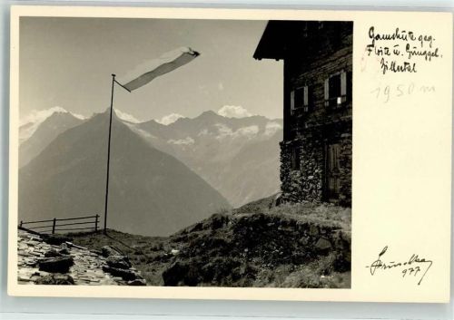 Gamshütte Foto Hruschka Foto-AK Hüttenstempel