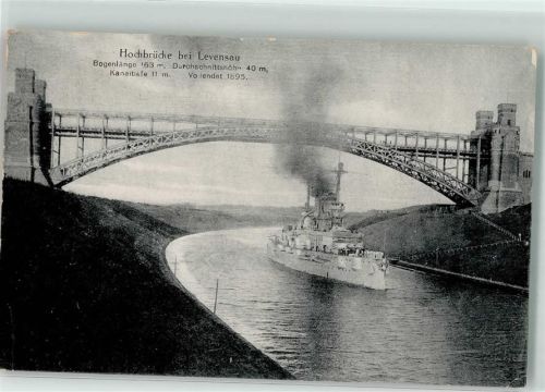 Levensau Hochbrücke Kriegsschiff