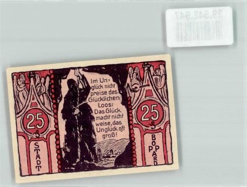 Boppard 1921 25 Pfg. Bruder Michael Bopparder Notgeld Nr. 14327
