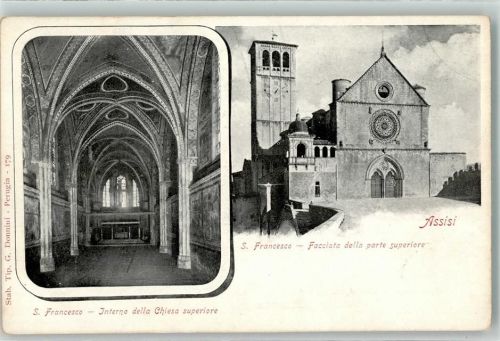 Assisi S. Francesco Interno della Chiesa superiore Facciata della parte superiore