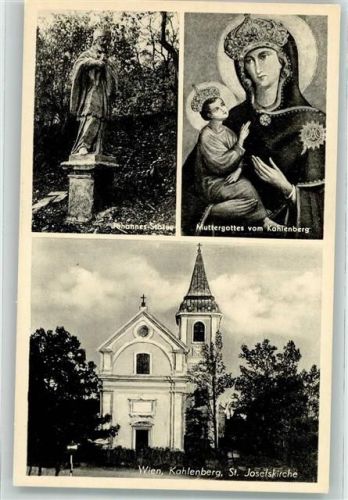 Wien Denkmal Johannes Statue St. Josefskirche Kahlenberg