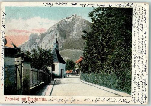 Rhöndorf 1905 Drachenfels