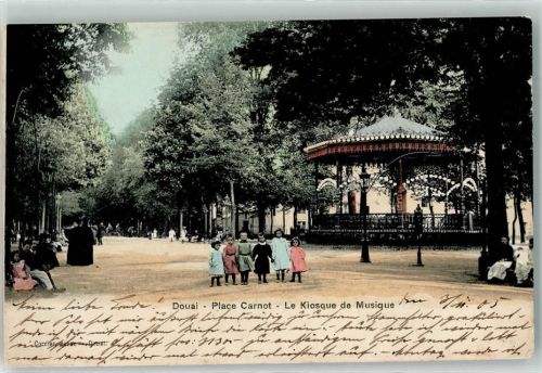 Douai 1905 Musikpavillon Place Carnot
