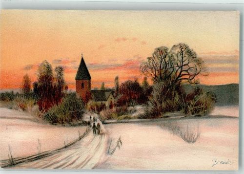sign. Brandt Kirche Winter