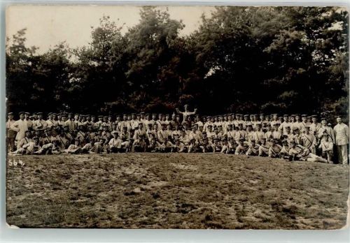 Sennelager 1911 Gruppenfoto Uniform Ort handschriftlich