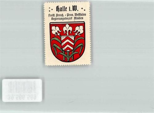 Halle Stadtwappen Halle Sammelmarke Klebemarke Kaffee Hag Nr.16