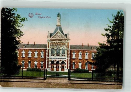 Mons 1915 Krankenhaus Feldpost WK I K.B.Landst.-Inf.-Bat. Hammelburg
