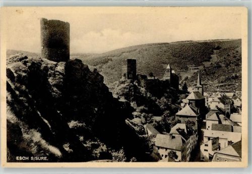 Esch sur Sure Burg Ruine Höhenburg Kirche