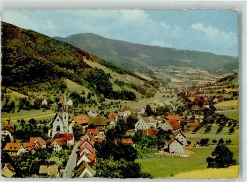 Glottertal 1961 mit Kath. Kirche St. Blasius